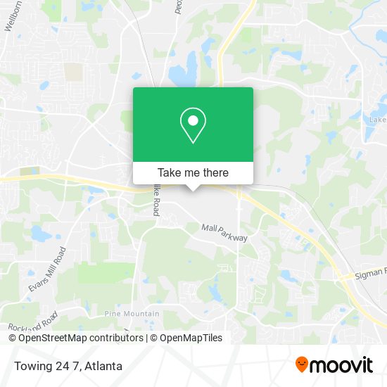 Towing 24 7 map