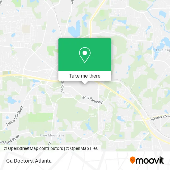 Ga Doctors map