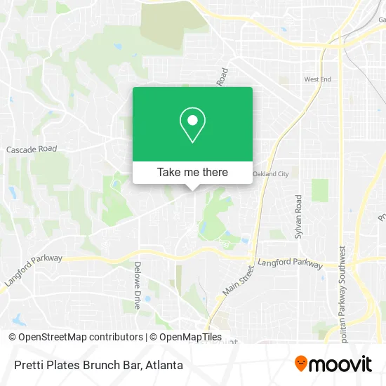 Pretti Plates Brunch Bar map