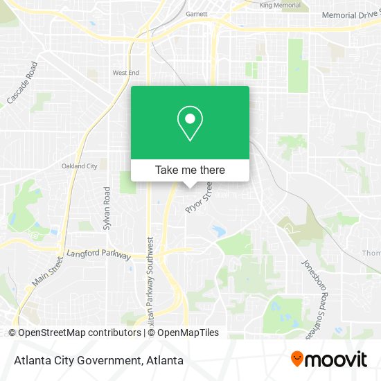 Mapa de Atlanta City Government