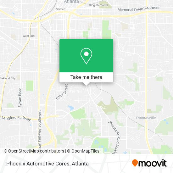 Mapa de Phoenix Automotive Cores