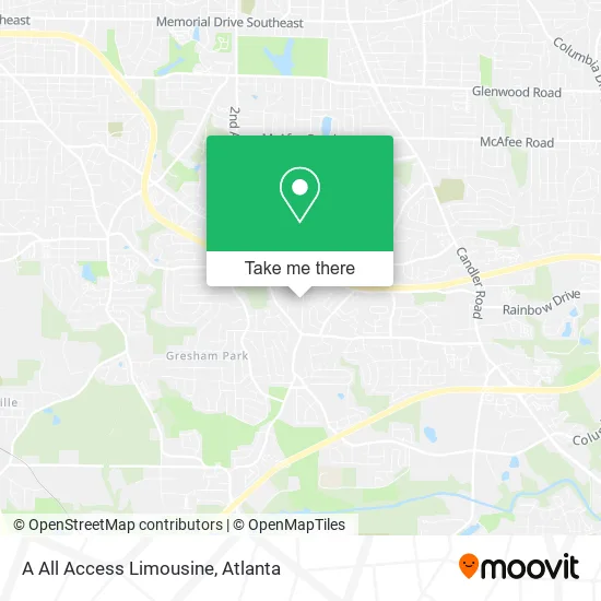 A All Access Limousine map