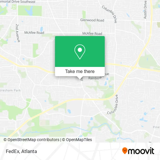 Mapa de FedEx