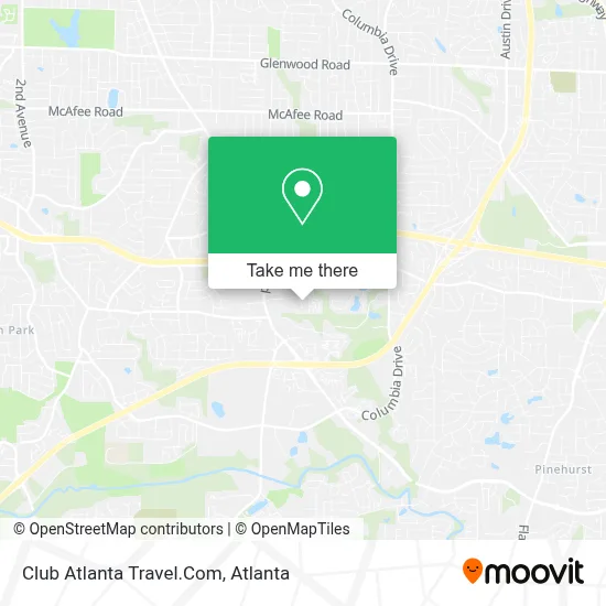 Club Atlanta Travel.Com map