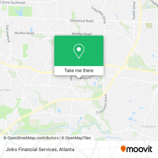 Jinks Financial Services map