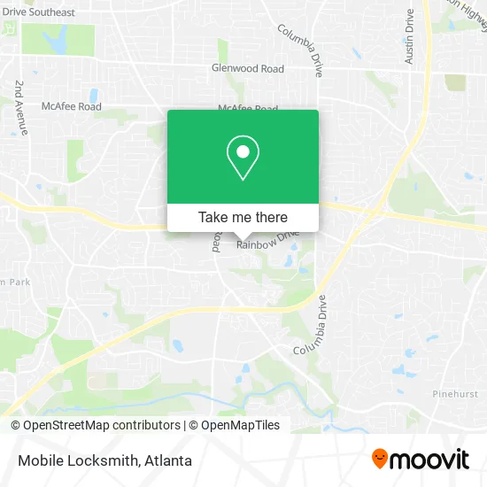 Mapa de Mobile Locksmith