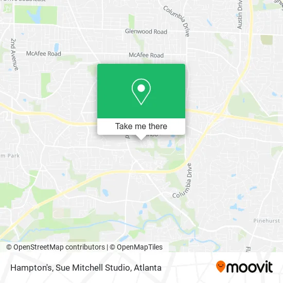 Mapa de Hampton's, Sue Mitchell Studio