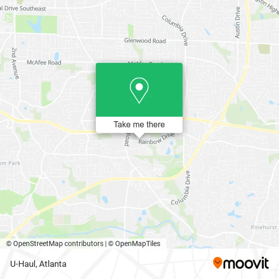 Mapa de U-Haul