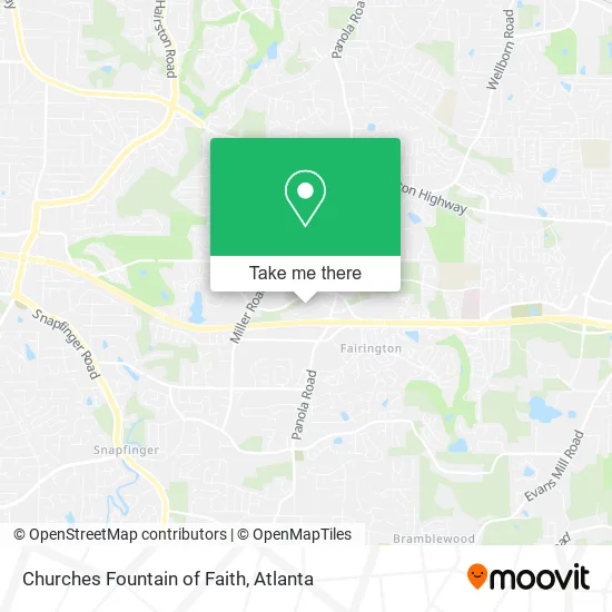 Mapa de Churches Fountain of Faith