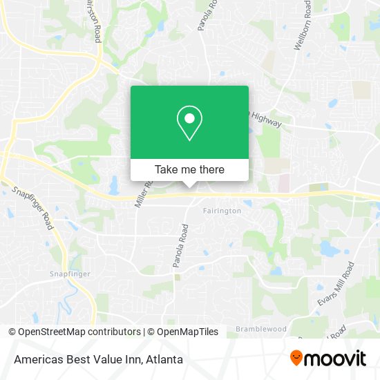 Mapa de Americas Best Value Inn