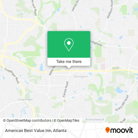 Americas Best Value Inn map