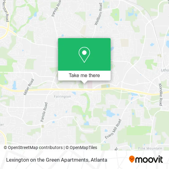 Mapa de Lexington on the Green Apartments