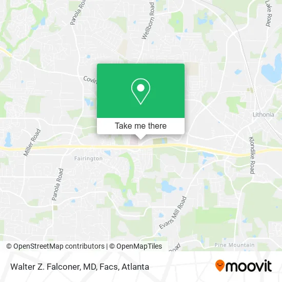 Mapa de Walter Z. Falconer, MD, Facs