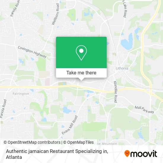 Authentic jamaican Restaurant Specializing in map