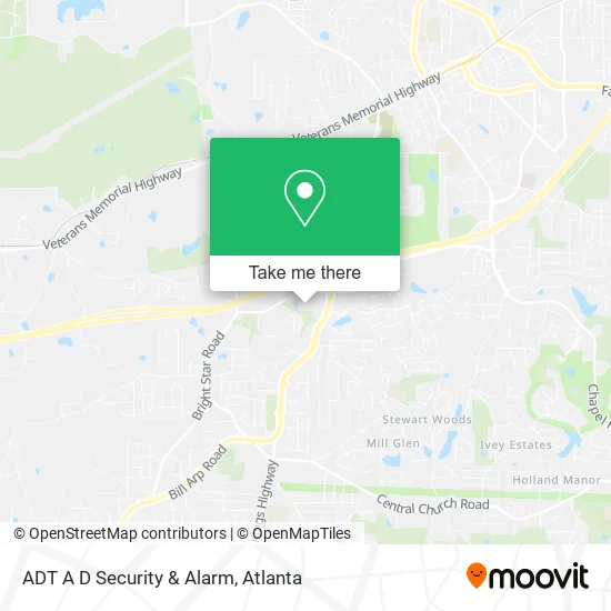 ADT A D Security & Alarm map