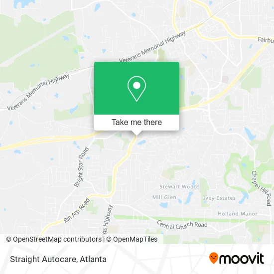 Straight Autocare map