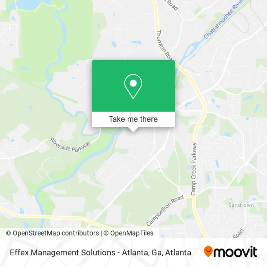 Mapa de Effex Management Solutions - Atlanta, Ga