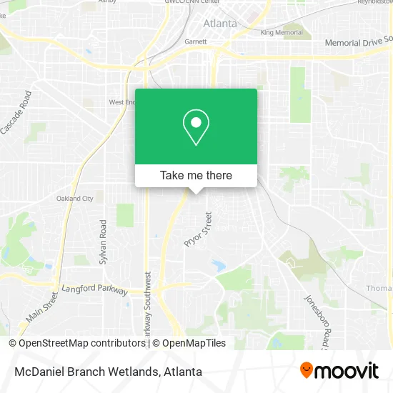 Mapa de McDaniel Branch Wetlands