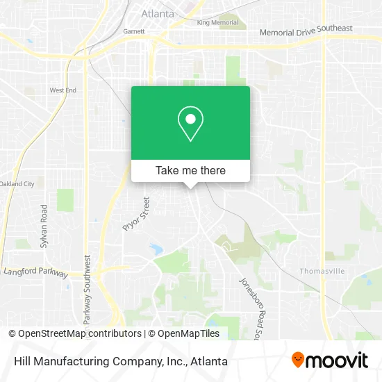 Hill Manufacturing Company, Inc. map