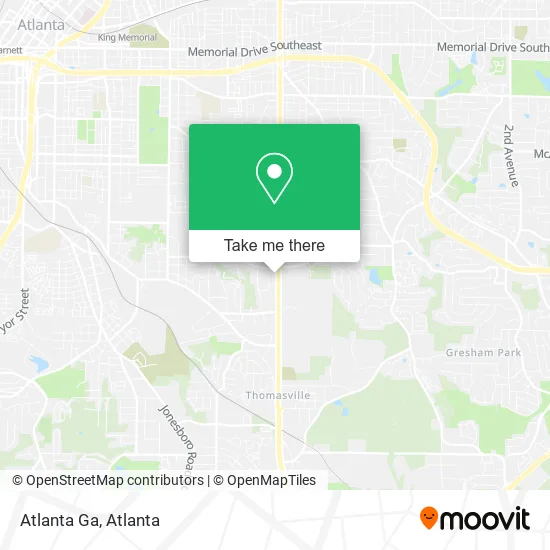 Atlanta Ga map