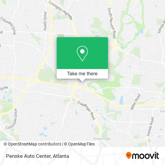 Penske Auto Center map