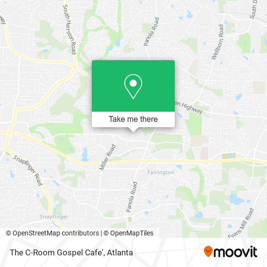 The C-Room Gospel Cafe' map
