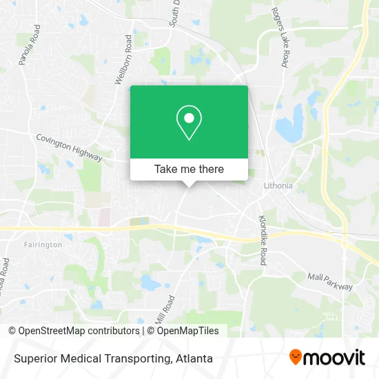 Superior Medical Transporting map