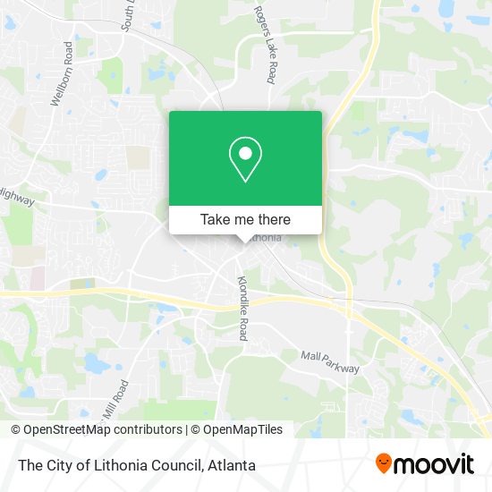 Mapa de The City of Lithonia Council