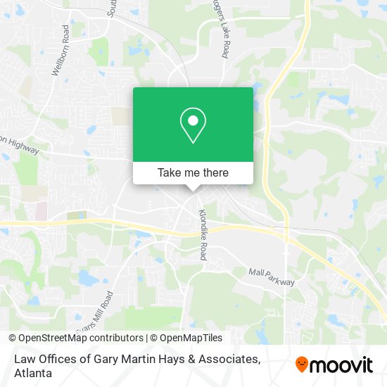 Law Offices of Gary Martin Hays & Associates map