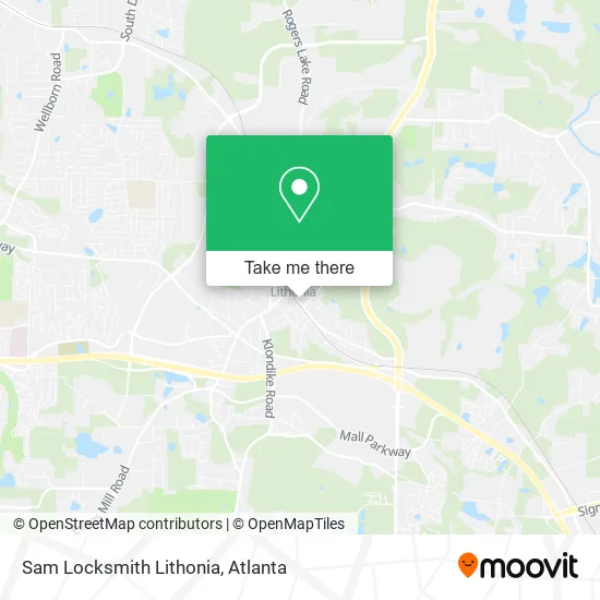 Sam Locksmith Lithonia map