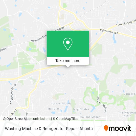 Mapa de Washing Machine & Refrigerator Repair