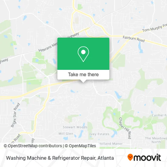 Mapa de Washing Machine & Refrigerator Repair