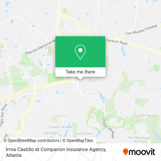 Irma Castillo at Comparion Insurance Agency map