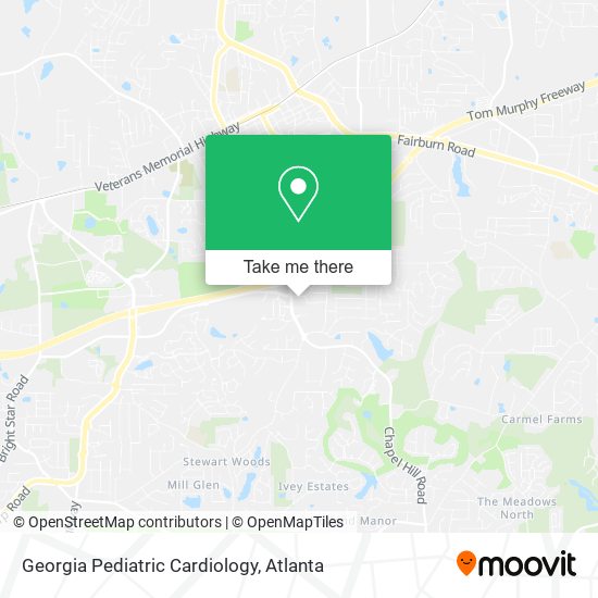 Georgia Pediatric Cardiology map