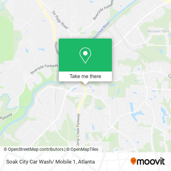 Mapa de Soak City Car Wash/ Mobile 1