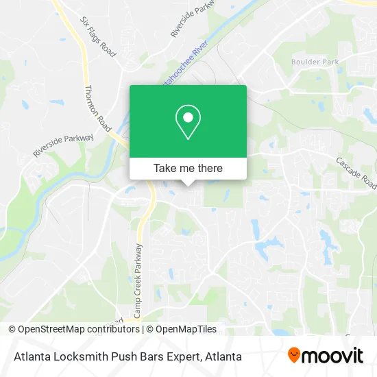 Atlanta Locksmith Push Bars Expert map