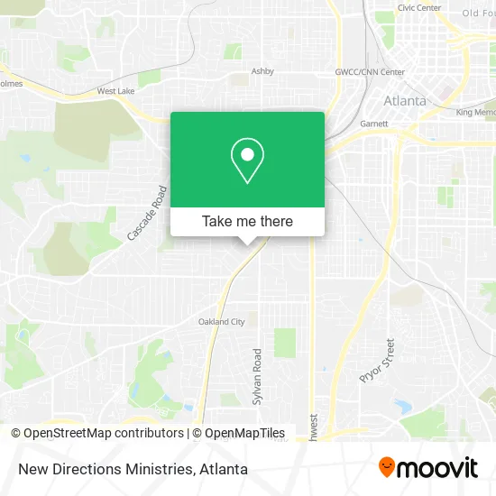 Mapa de New Directions Ministries