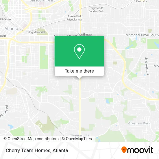 Cherry Team Homes map
