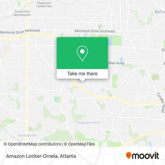 Mapa de Amazon Locker-Ornela