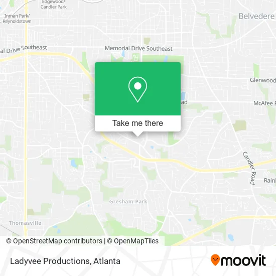 Mapa de Ladyvee Productions