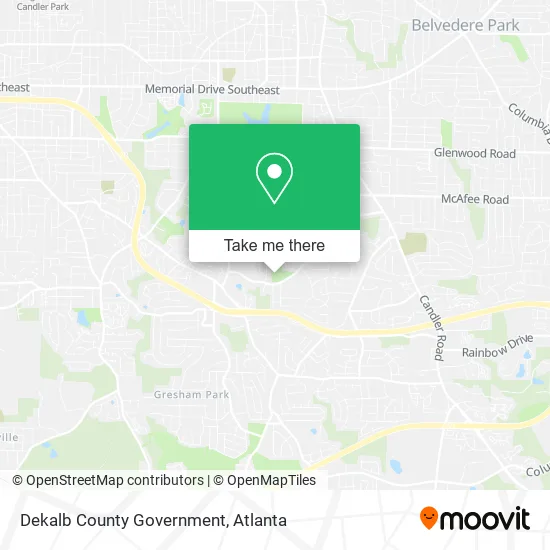 Mapa de Dekalb County Government