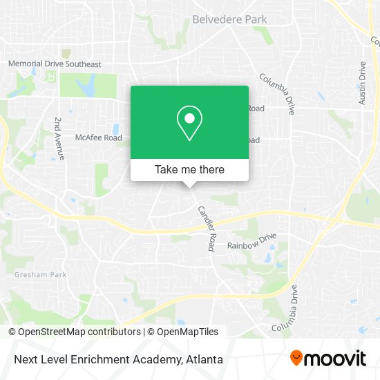 Mapa de Next Level Enrichment Academy