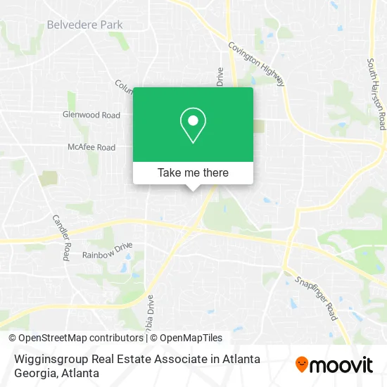 Wigginsgroup Real Estate Associate in Atlanta Georgia map