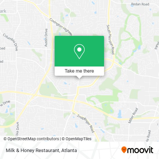 Mapa de Milk & Honey Restaurant