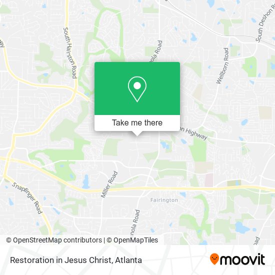 Restoration in Jesus Christ map