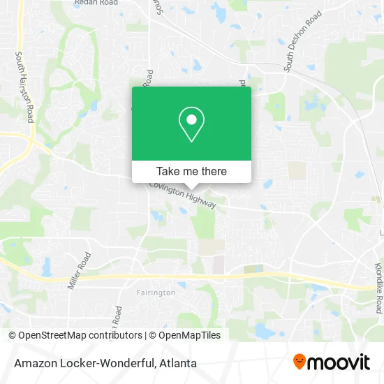 Mapa de Amazon Locker-Wonderful