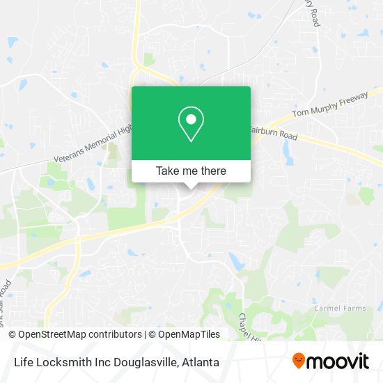 Life Locksmith Inc Douglasville map