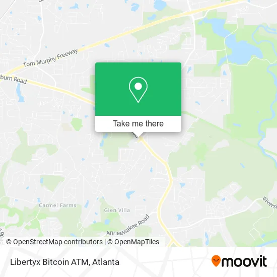 Mapa de Libertyx Bitcoin ATM