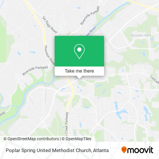 Mapa de Poplar Spring United Methodist Church