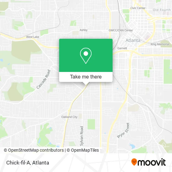 Mapa de Chick-fil-A